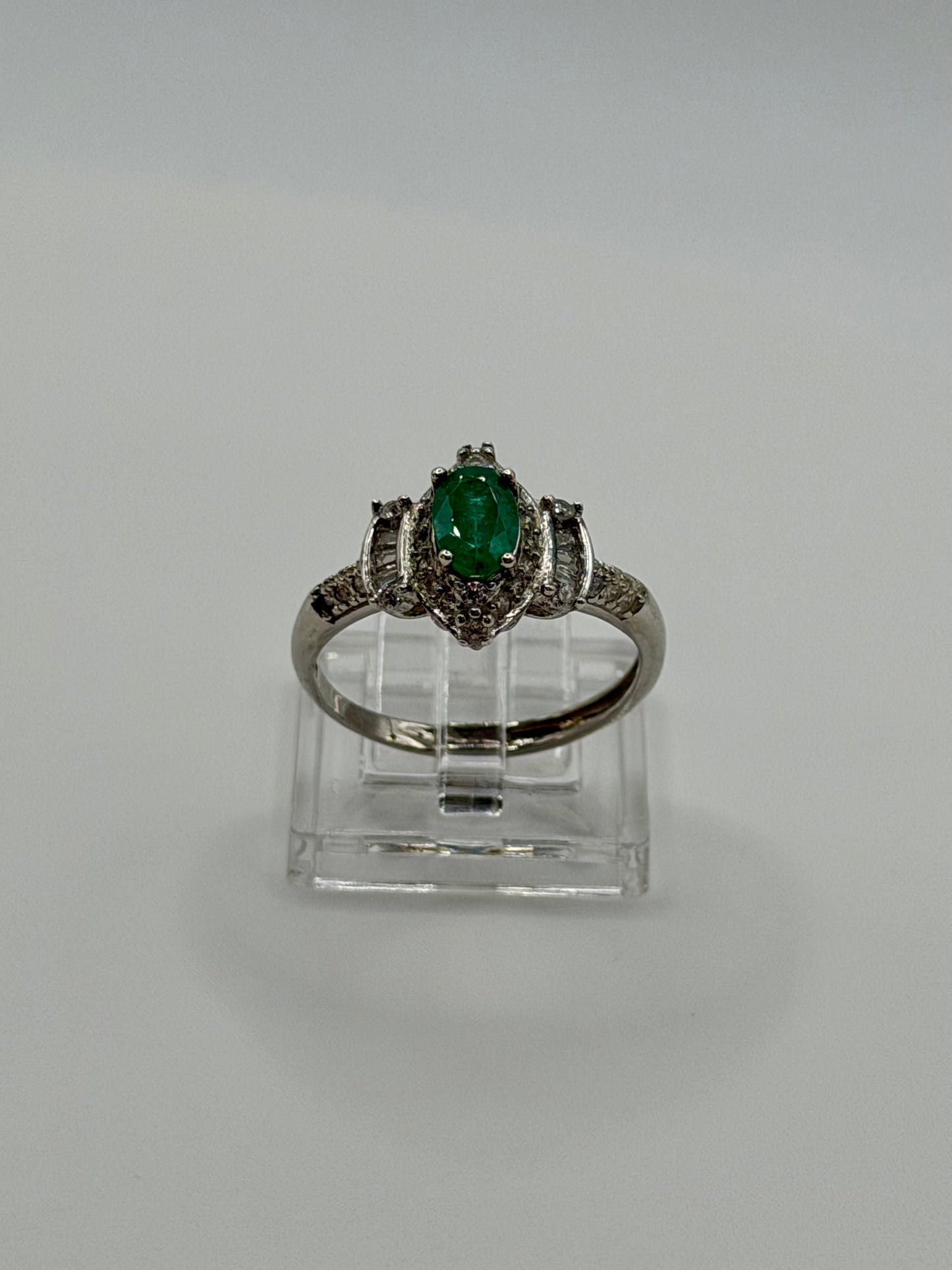 Natural Zambian Emerald Ring – 0.75 CT