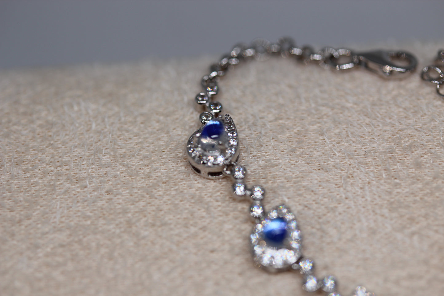 Natural Moonstone Bracelet in 925 Sterling Silver