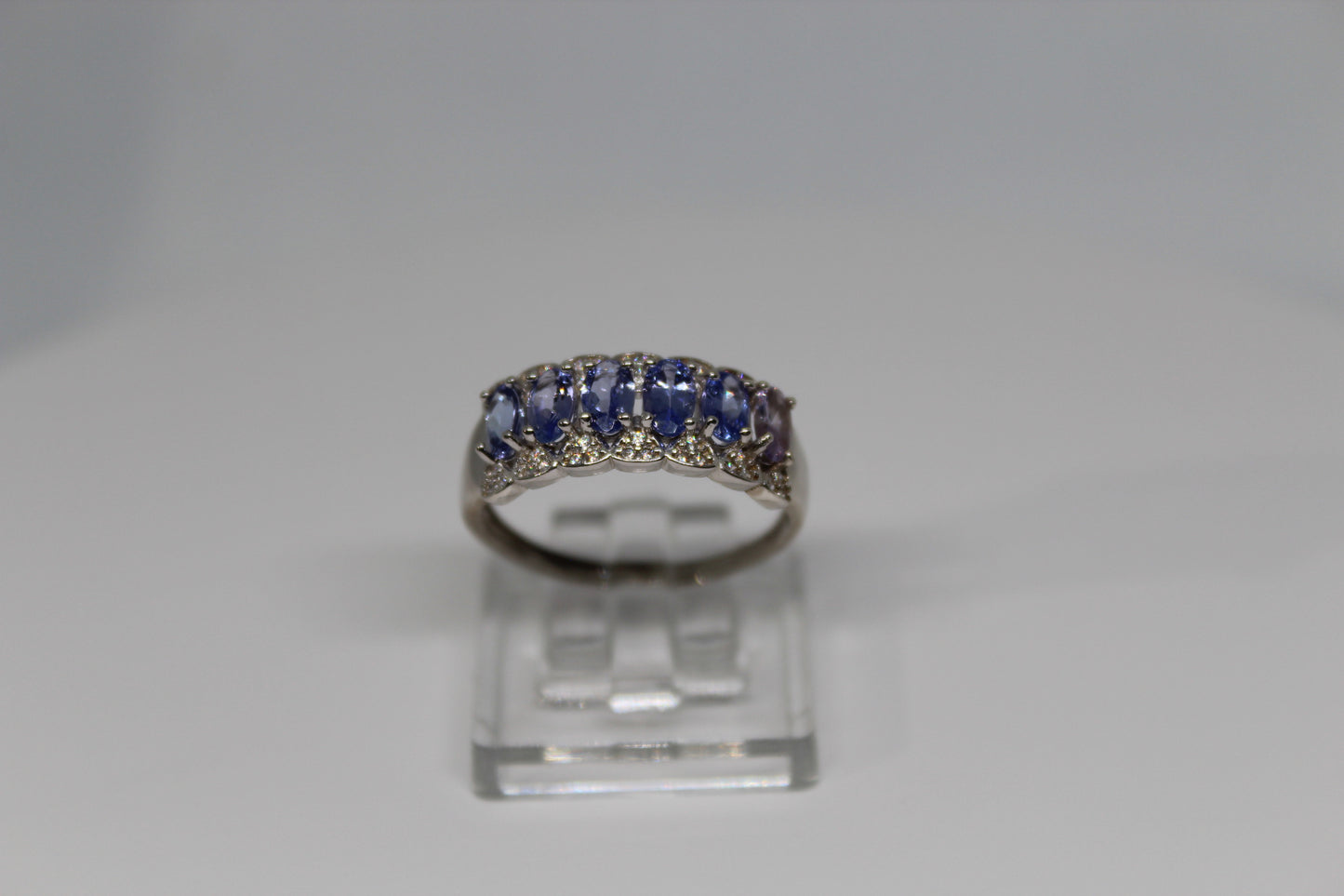 Natural Tanzanite Ring in 925 Sterling Silver