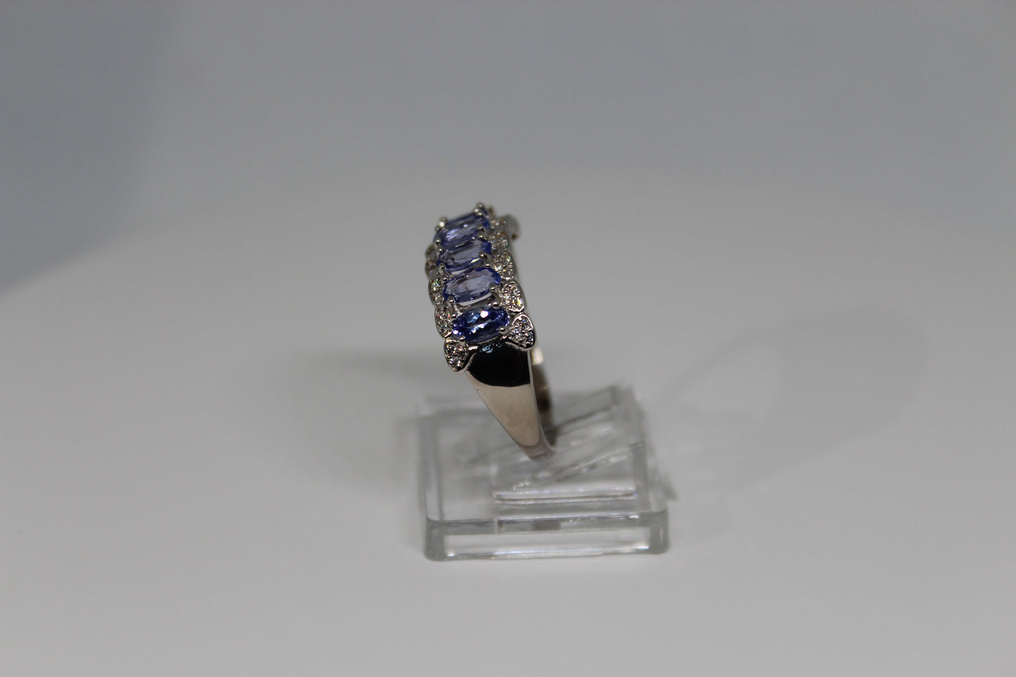 Natural Tanzanite Ring in 925 Sterling Silver