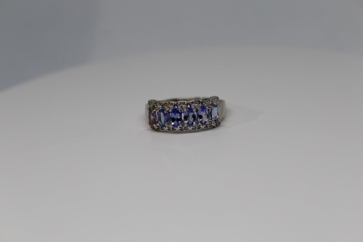 Natural Tanzanite Ring in 925 Sterling Silver