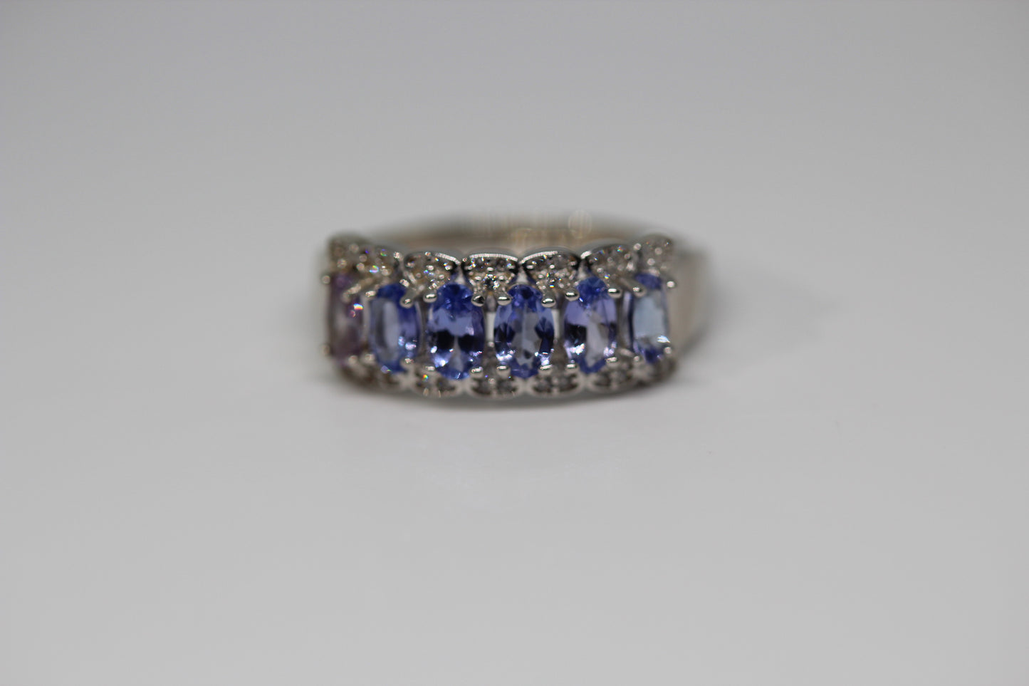 Natural Tanzanite Ring in 925 Sterling Silver