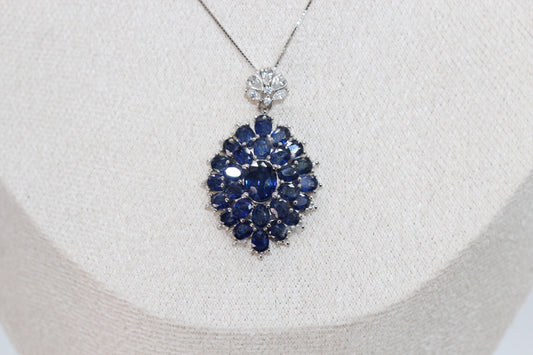 Natural Sapphire Statement Pendant – 5.07 CTW
