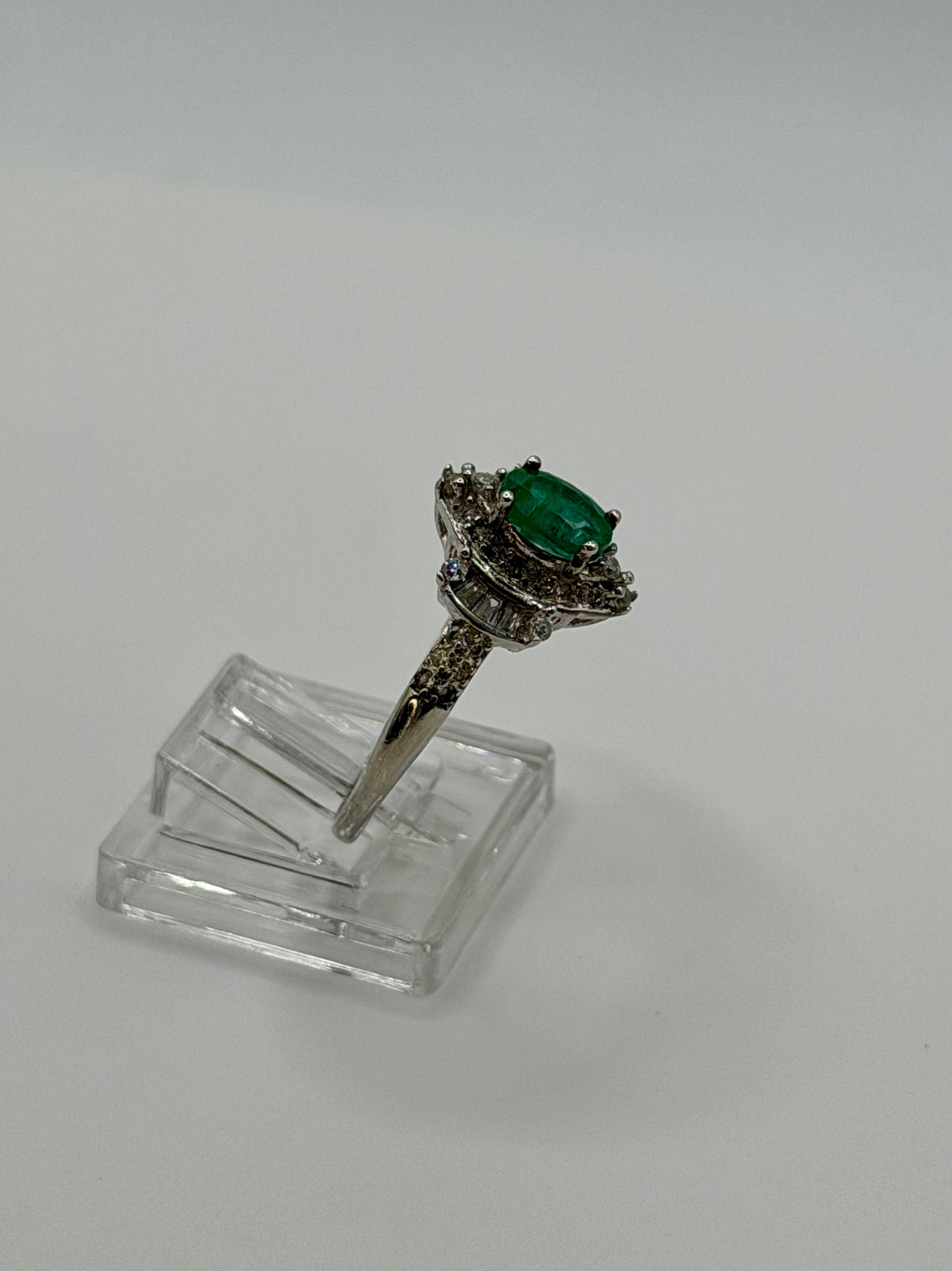 Natural Zambian Emerald Ring – 0.75 CT