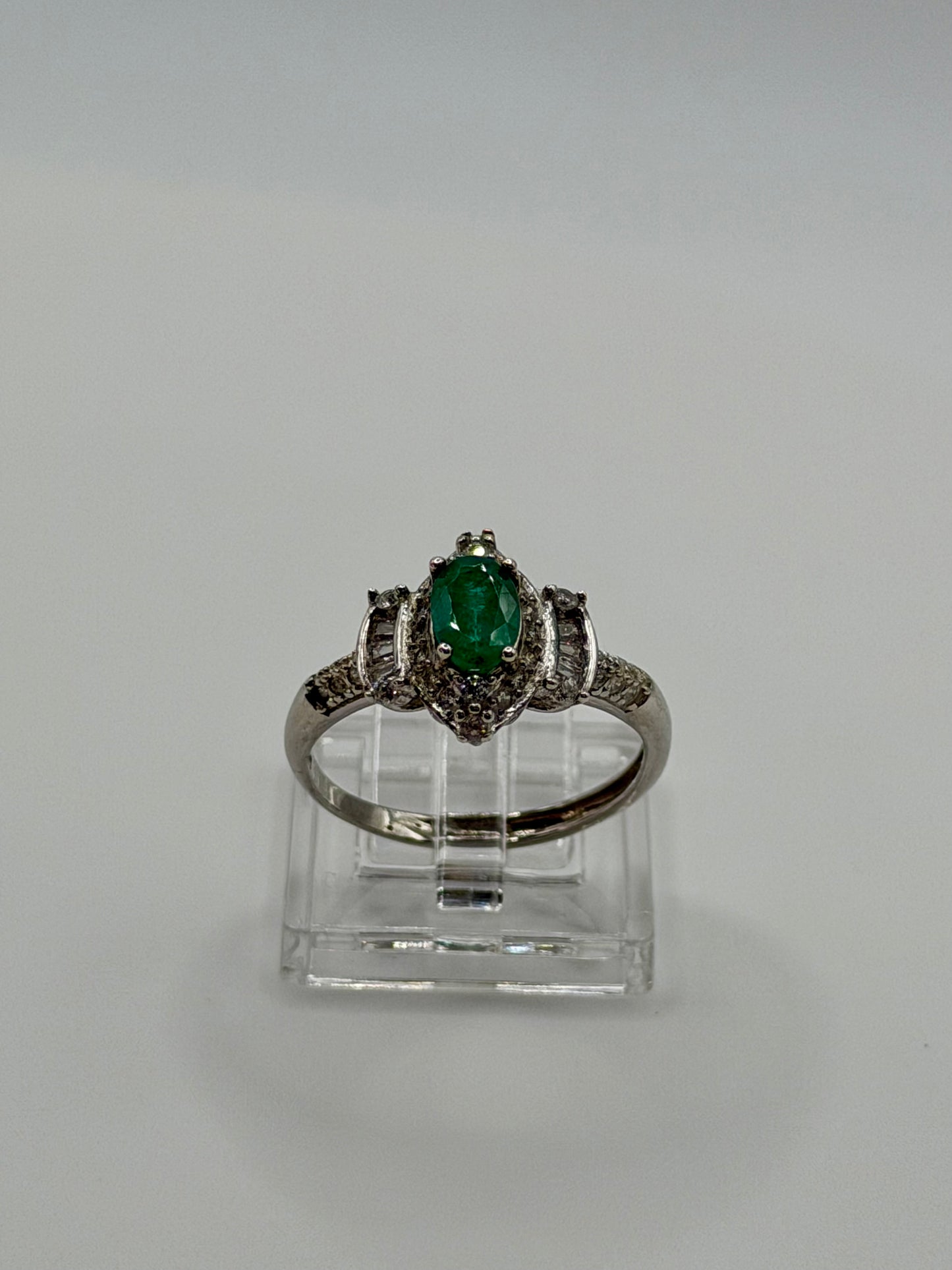 Natural Zambian Emerald Ring – 0.75 CT