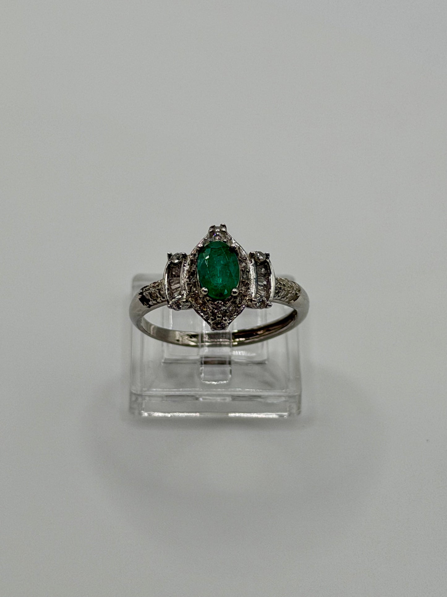 Natural Zambian Emerald Ring – 0.75 CT