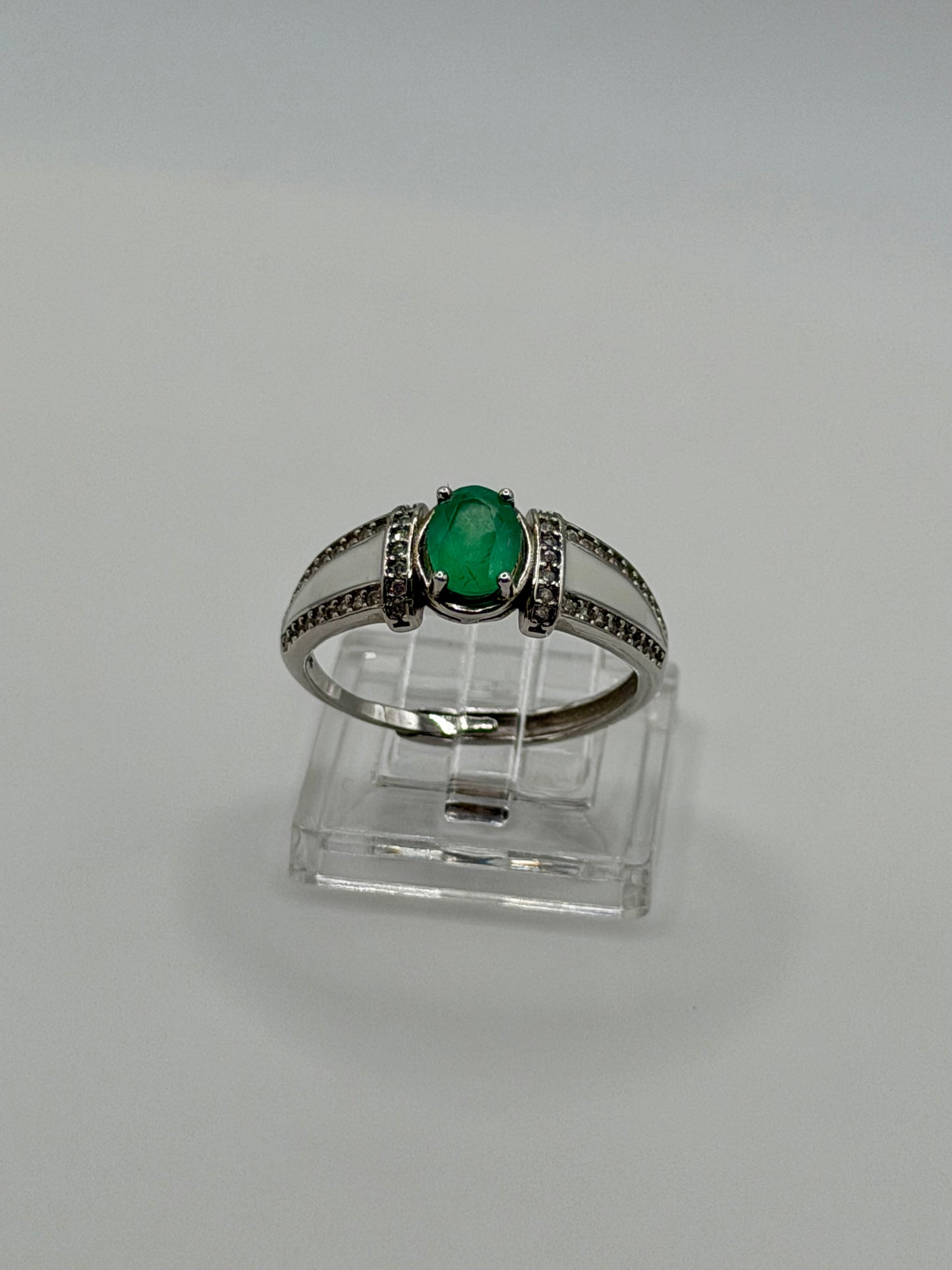 Natural Zambian Emerald Ring – 0.75 CT