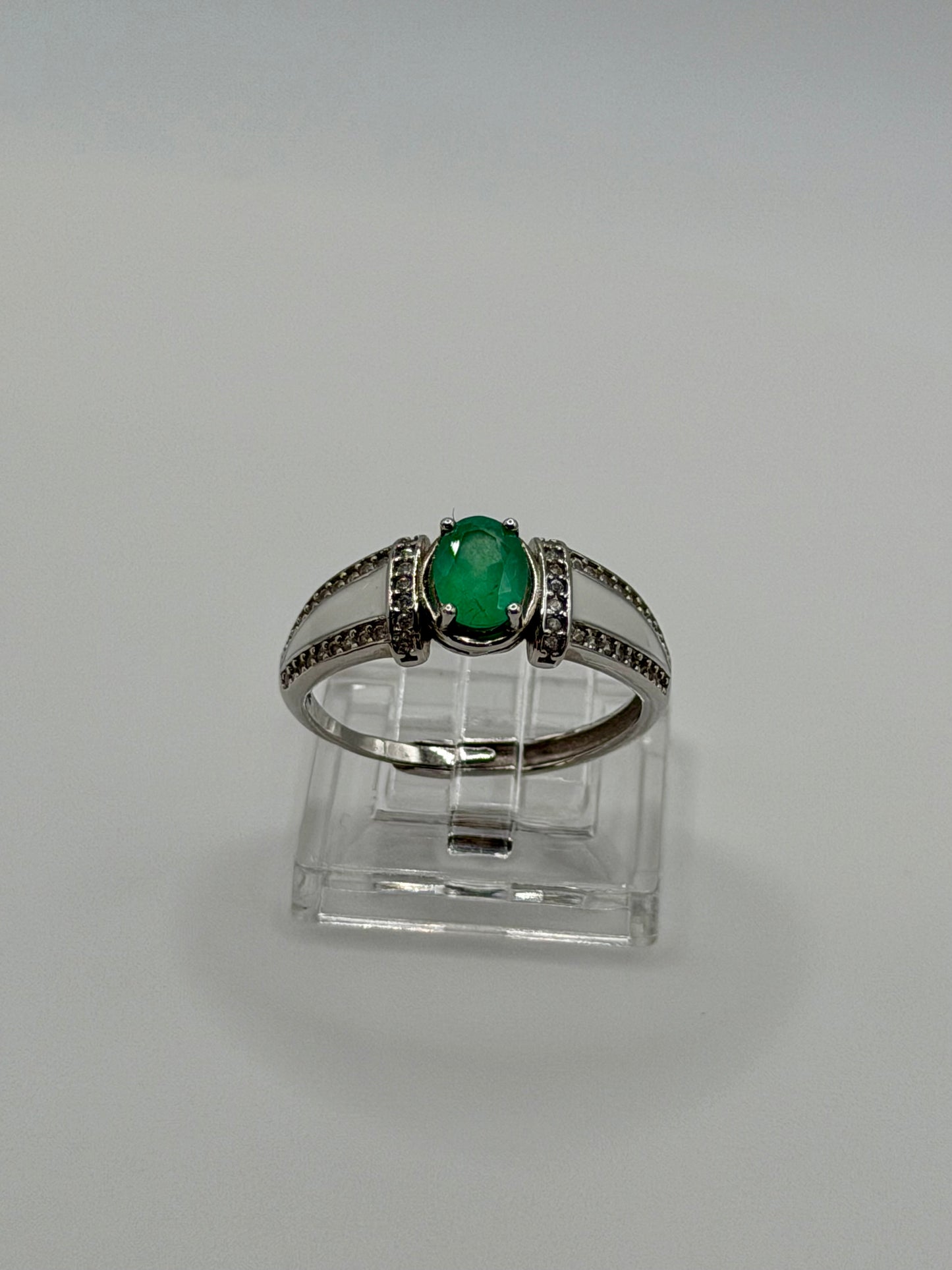 Natural Zambian Emerald Ring – 0.75 CT
