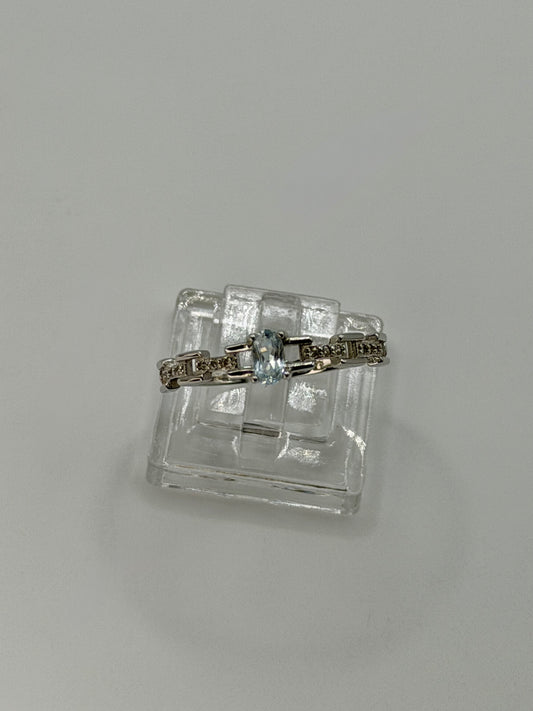Natural Aquamarine Ring – 0.20 Ct